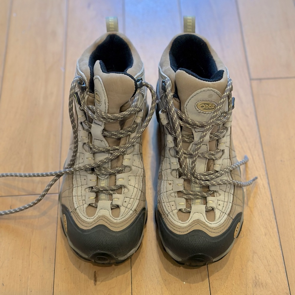 Oboz Womens Yellowstone II BDry Leather Lace Up Ankle Hiking Boots Size 6 US